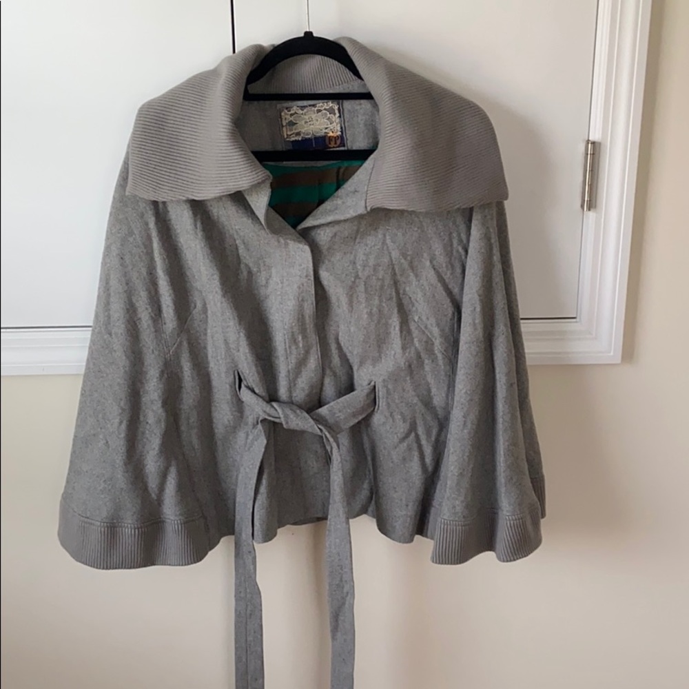 Free People Grey Cape